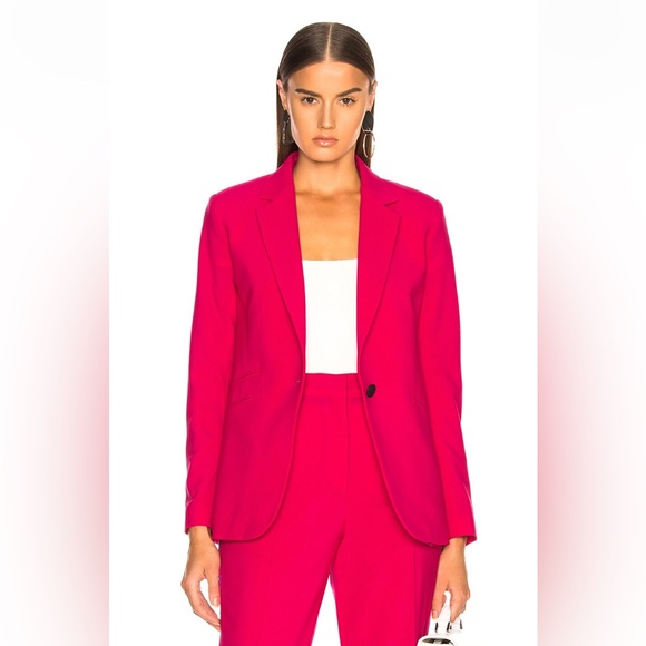Rag and Bone Ridley Hot Pink Stretch Blazer - Picture 3 of 15